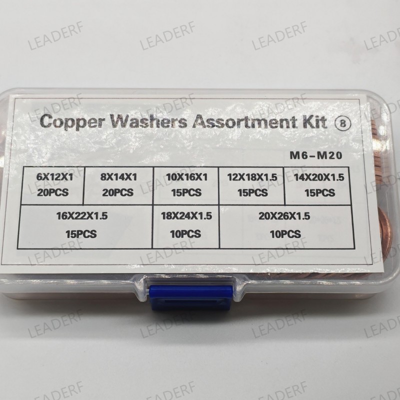 Copper washer kit assortment(8)