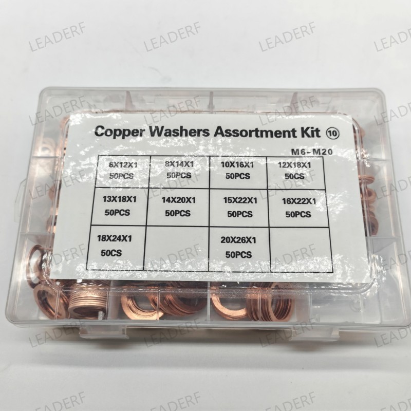High Qualtiy copper washer kit assortment (10)from M6 TO M20
