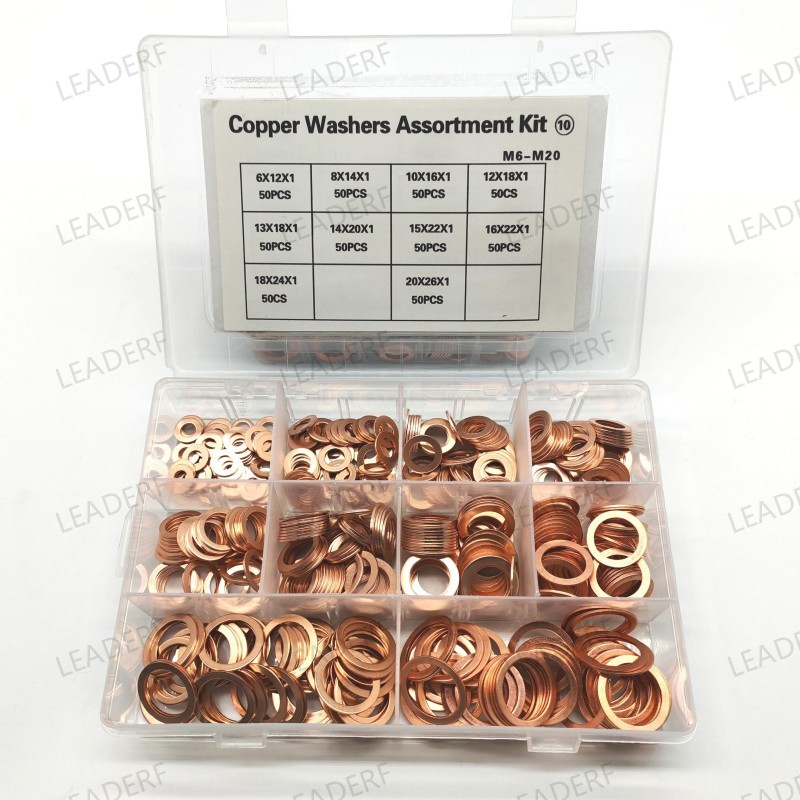 High Qualtiy copper washer kit assortment (10)from M6 TO M20